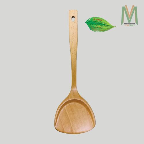 Xẻng Cán Dài Dùng Lật Chiên Xào Đảo Trở Thức Ăn - Đồ Gỗ Nhà Bếp