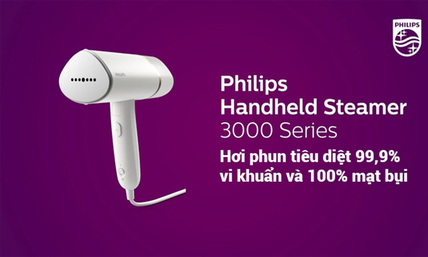 Bàn ủi hơi nước cầm tay STH3020/10 (1000W) - Hàng chính hãng