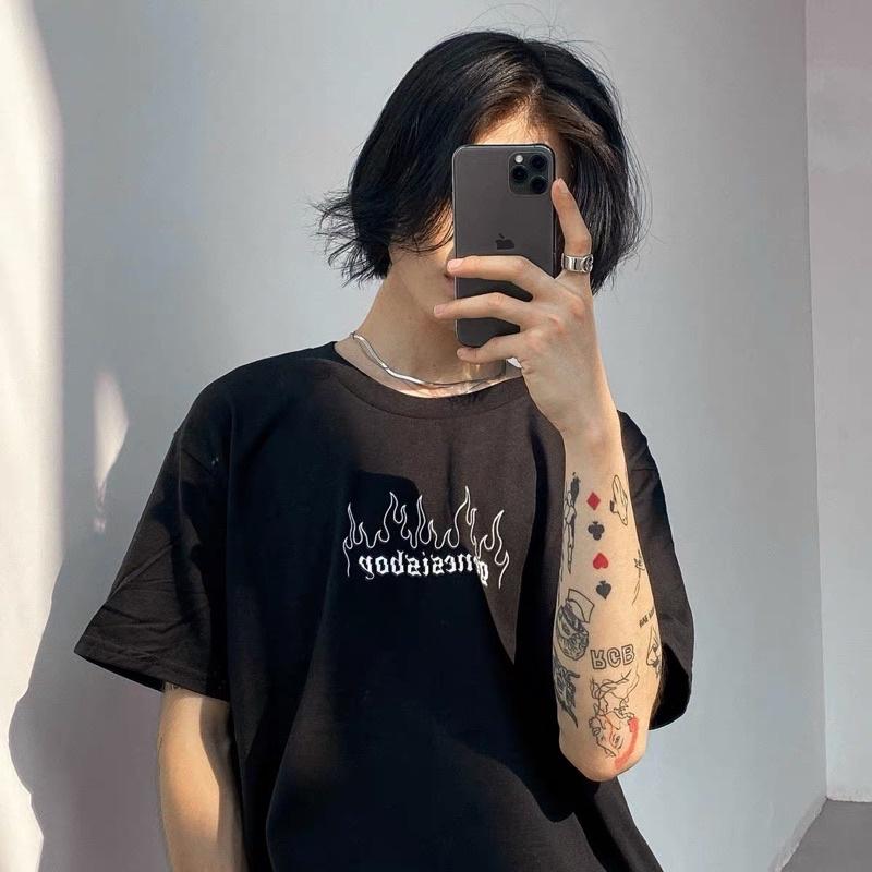 áo thun in lửa áo thun unisex nam nữ áo thun basic