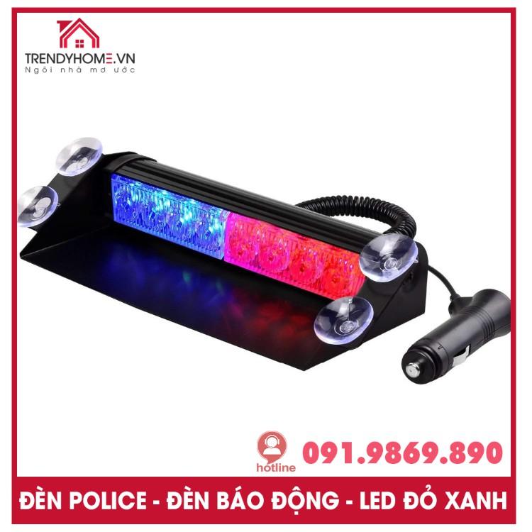 Đèn chớp xanh đỏ để taplo xe hơi, đèn nháy xin vượt ô tô,bản cao cấp kích thước lớn công suất lớn vỏ bằng kim loại