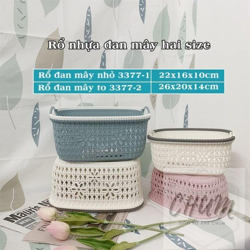 Giỏ nhựa đựng quần áo, tất, đồ cho bé