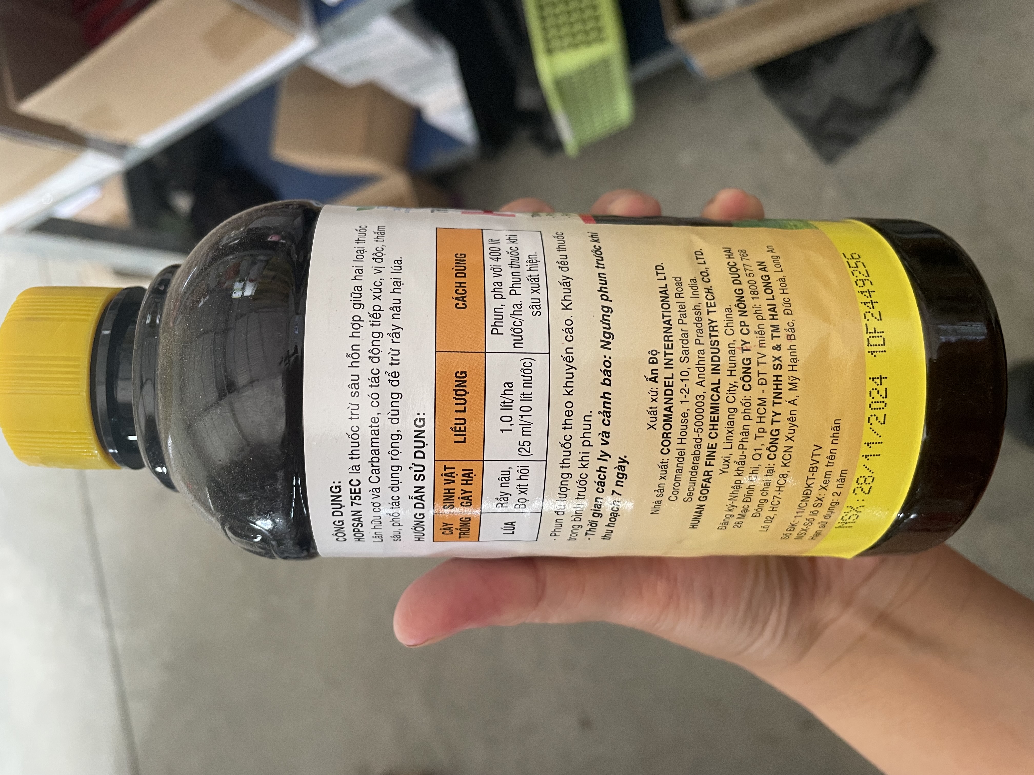 Thuốc trừ sâu Hopsan 75ec đặc trị rầy nâu