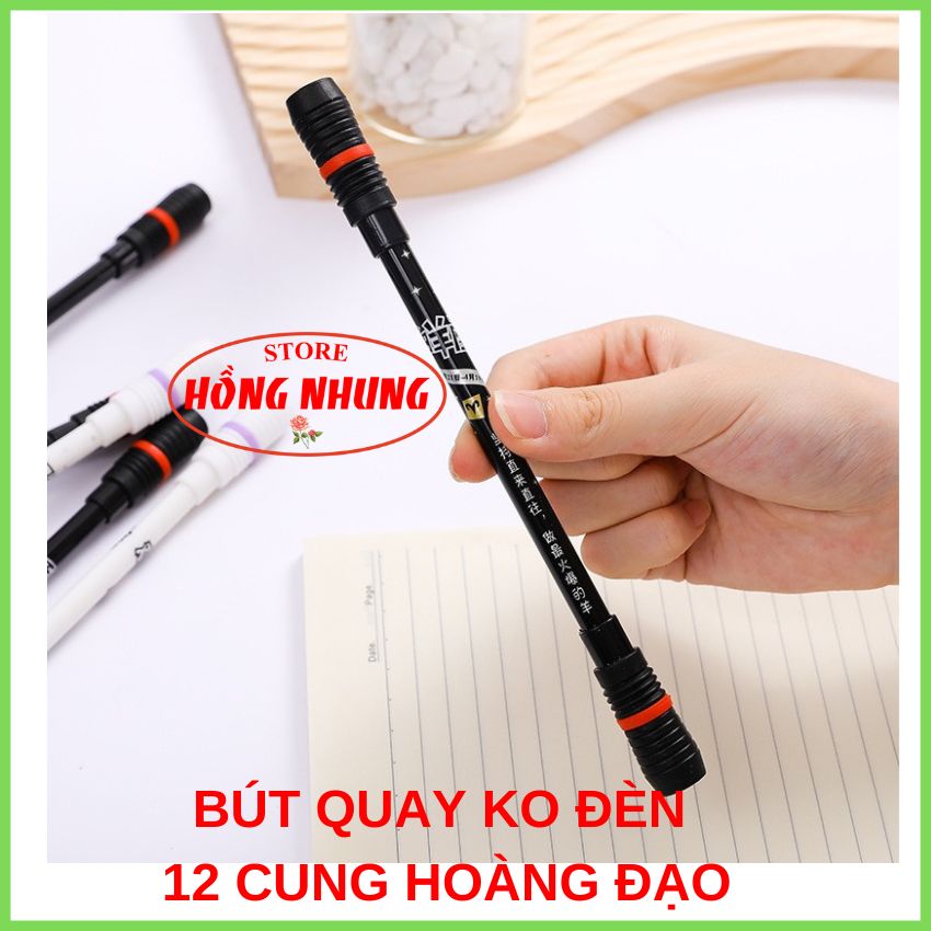 Bút Quay Ngón Tay Không Đèn Loại 12 Cung Hoàng Đạo