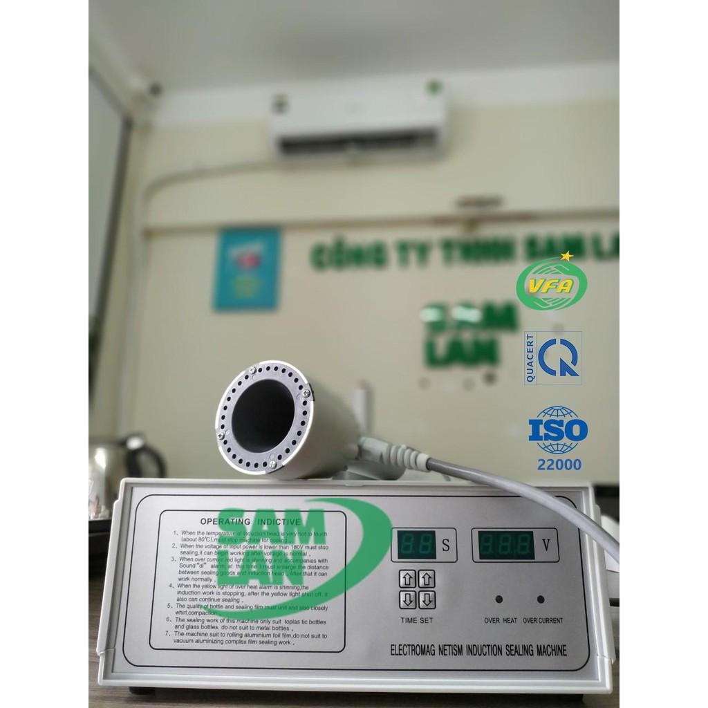Máy dán màng seal nhôm thủ công 500B cho chai nắp nhọn