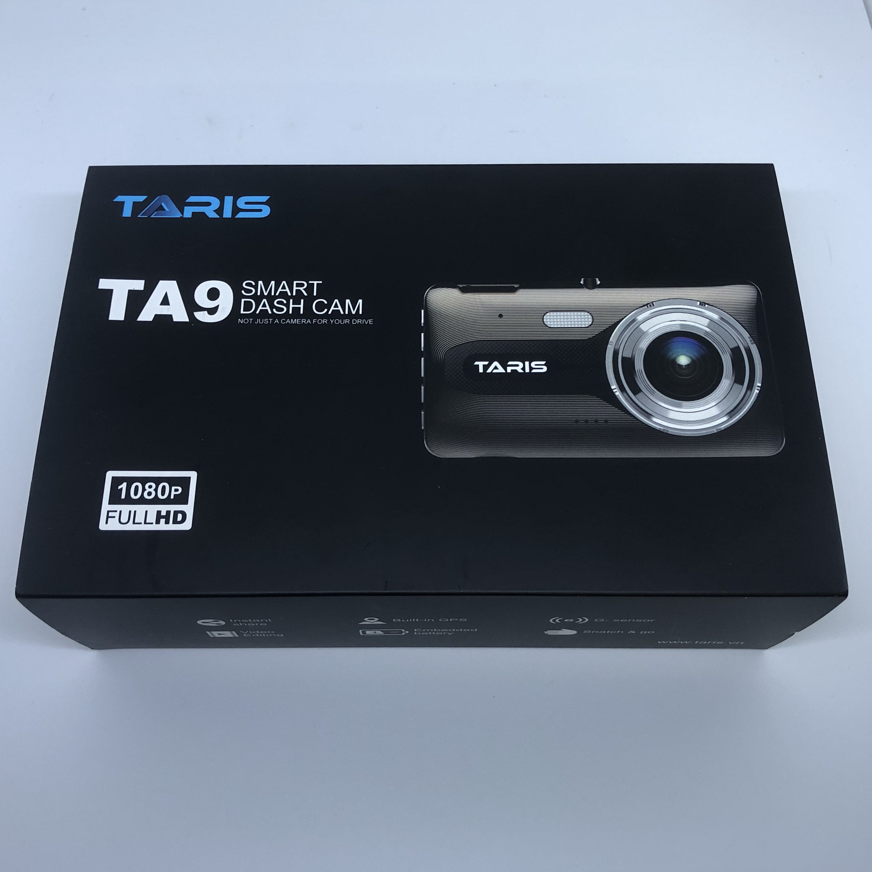 Camera hành trình Ô tô tự lắp dễ dàng Taris TA9 chính hãng - Full HD 1080p - cảnh báo va chạm - Gsensor - ghi hình ngược sáng - thẻ nhớ 32BG