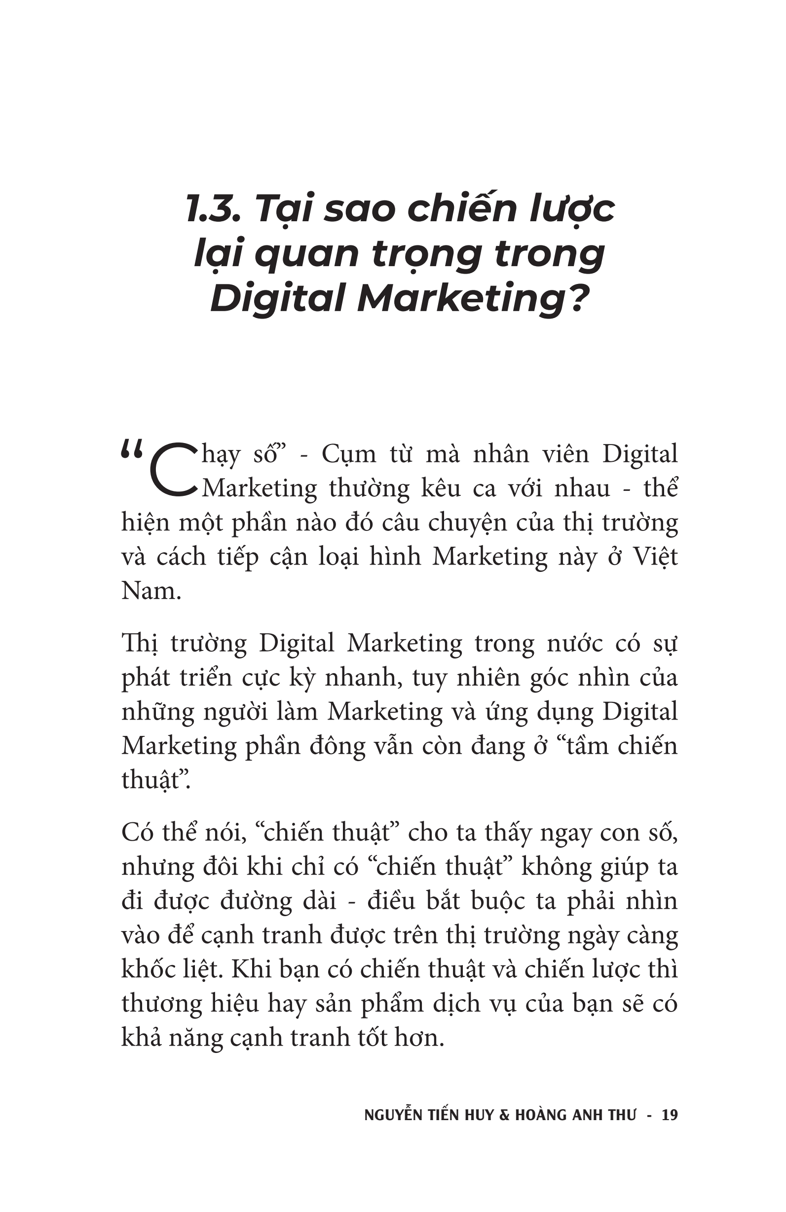 Digital Marketing - Chiến Lược Là Lược Đi Để Chiến