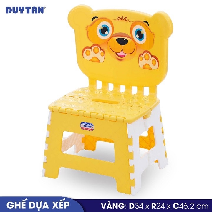 Ghế dựa xếp nhựa Duy Tân - 09279 - Giao màu ngẫu nhiên - Hàng chính hãng