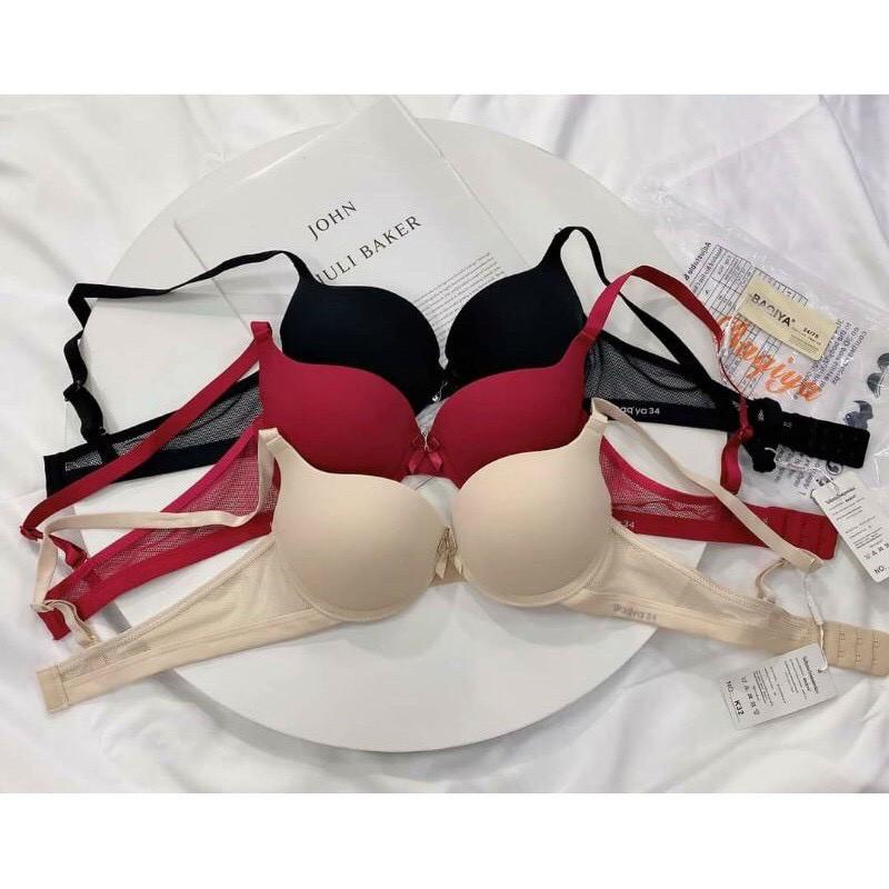 Áo ngực nữ su đệm dày nâng vòng 1 BAQIYA - Áo lót nữ thái có gọng phối lưới sexxy K32 Hieu Store24h