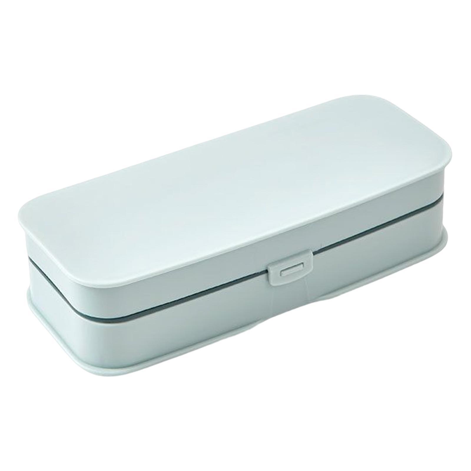 Sewing Kit Storage Box Organizer Bag Portable Blue