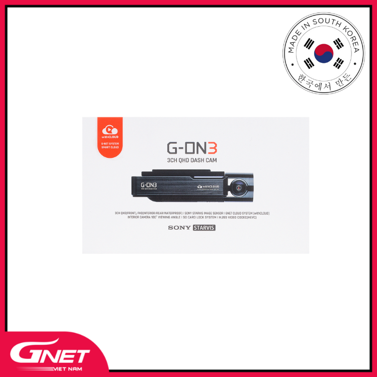 [Hỗ trợ lắp đặt] CAMERA HÀNH TRÌNH CHUYÊN DỤNG HÀN QUỐC GNET G-ON 3 - HÀNG CHÍNH HÃNG