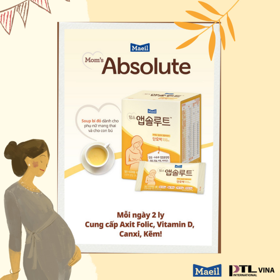 Sữa bầu Mom’s Absolute - Hàn quốc vị Bí Ngô