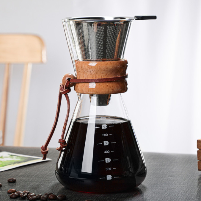 Bình Pha Cà Phê Mộc cao cấp Brewed Coffee Set 600ml