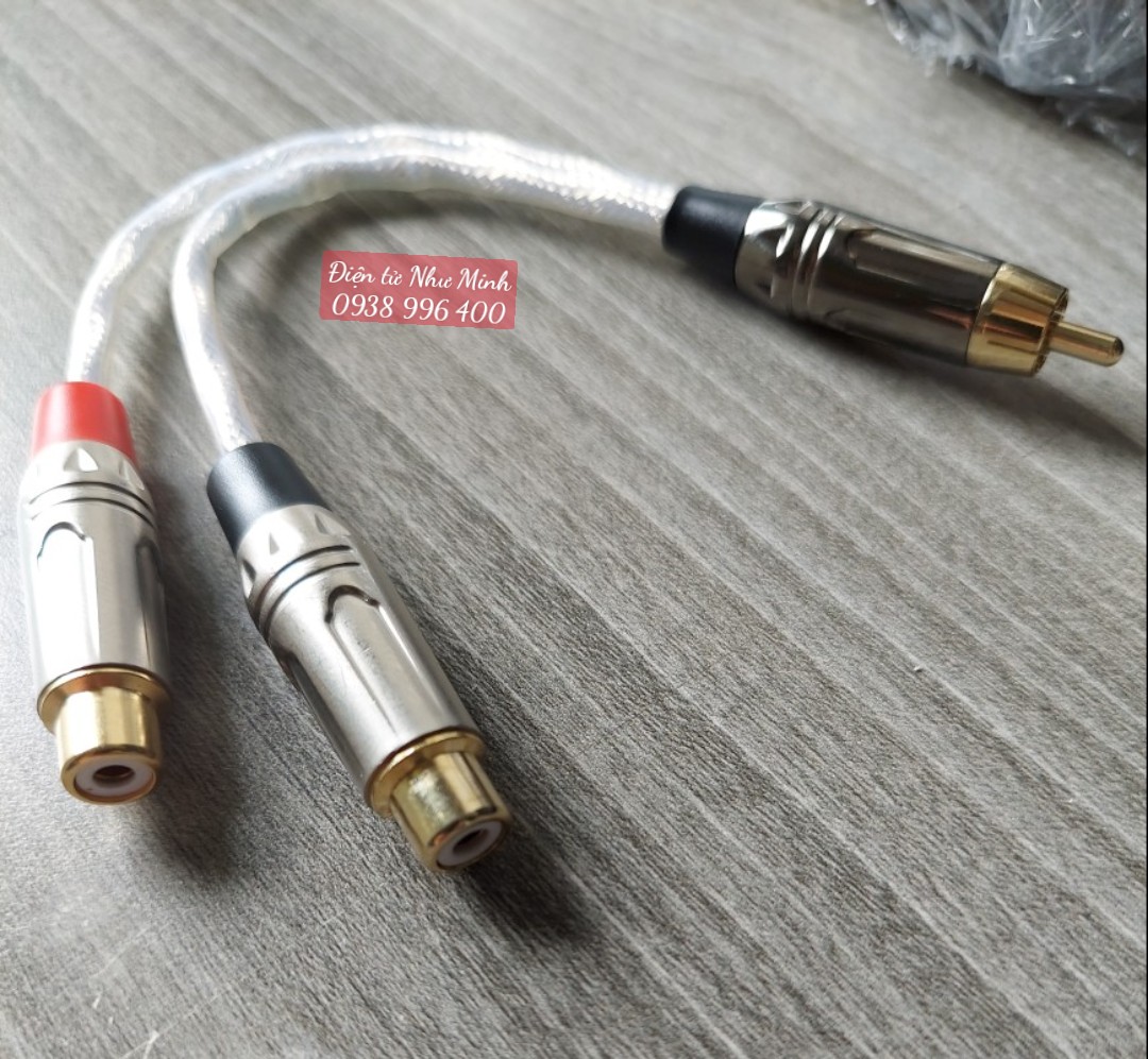 DÂY CHIA TÍN HIÊU / GỘP TÍN HIỆU 1 RCA đực ra 2 RCA cái ( giá bán 1 sợi )