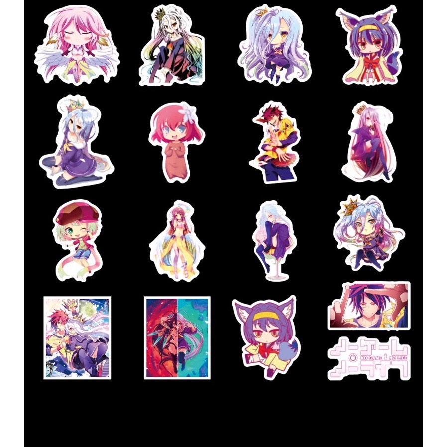 Set 30 Sticker No Game, No Life