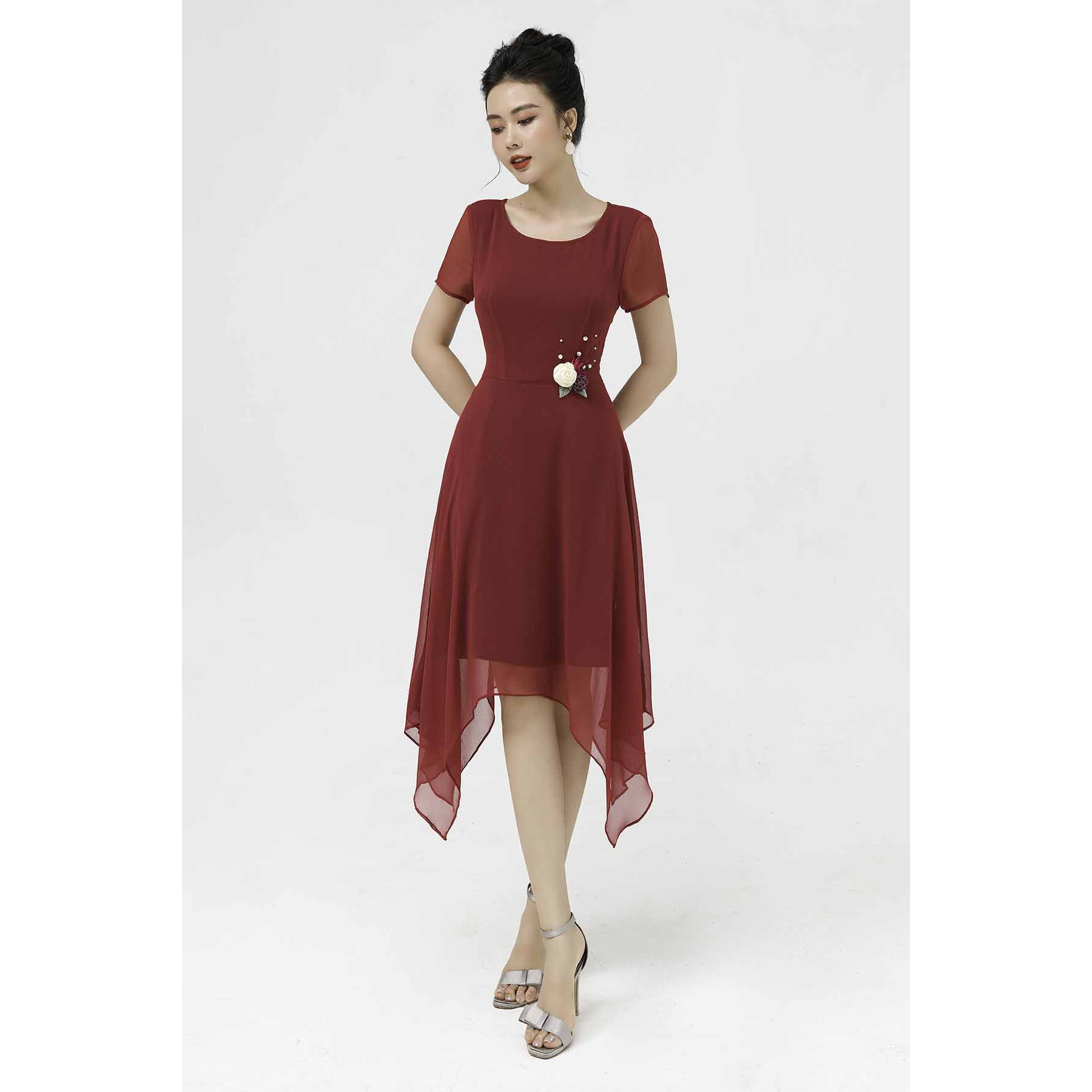 Đầm dạ hội, buộc nơ eo Lamer S63I21H002