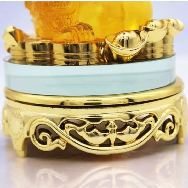 Cặp Cóc Thềm Thừ, Tỳ Hưu Phong Thủy RỒNG VIỆT, Linh Vật Chiêu Tài Đế Kính Xoay 360 Đủ Màu Sắc