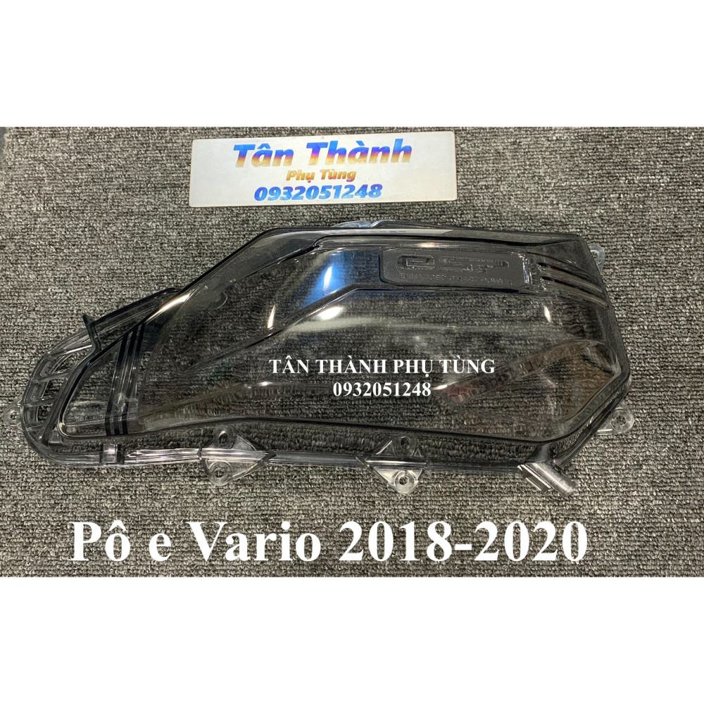 Pô e dành cho xe Vario 2018-2020 trong suốt màu đen khói