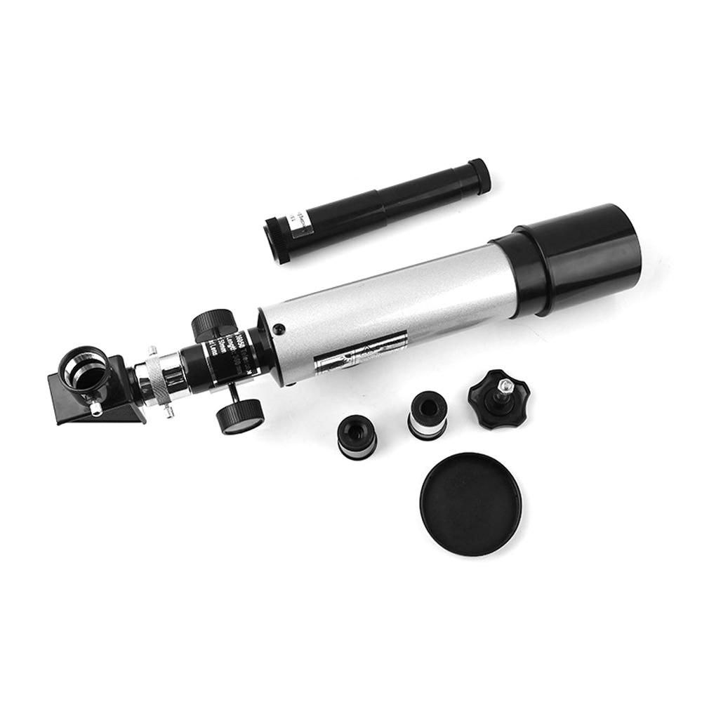 High Definition Refractive Astronomical Telescope Tripod 50mm Aperture 360mm Focal Length 90X Max Magnification