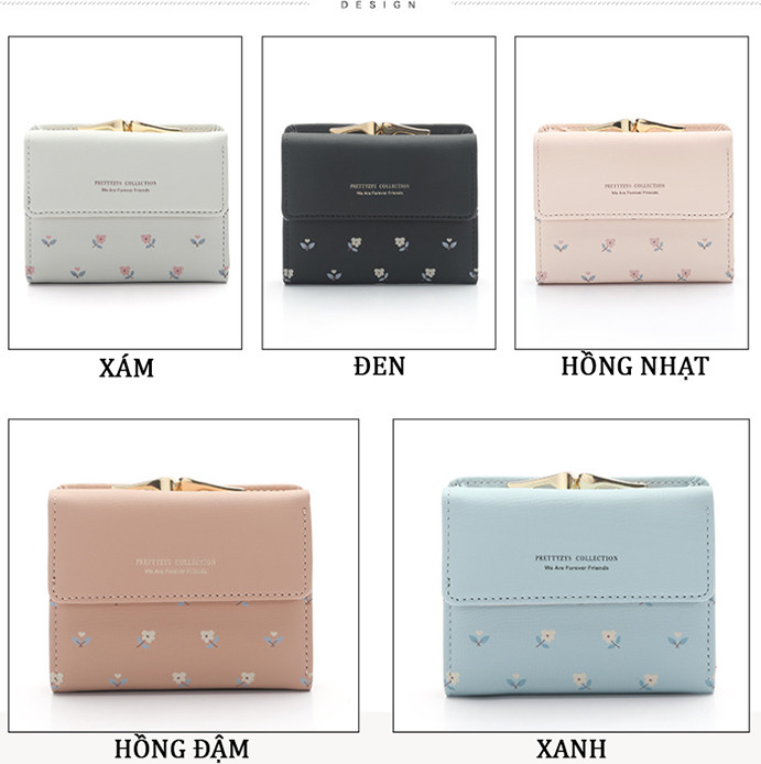 Ví Nữ Cầm Tay V07 Thời Trang Nhỏ Gọn Mini Đẹp Chất Lượng Tốt