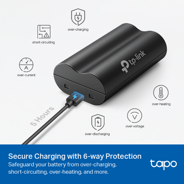 [Hàng Chính Hãng] Bộ Pin TP-Link Tapo A100 6700mAH dành cho camera Tapo C420, C400 và chuông cửa D230