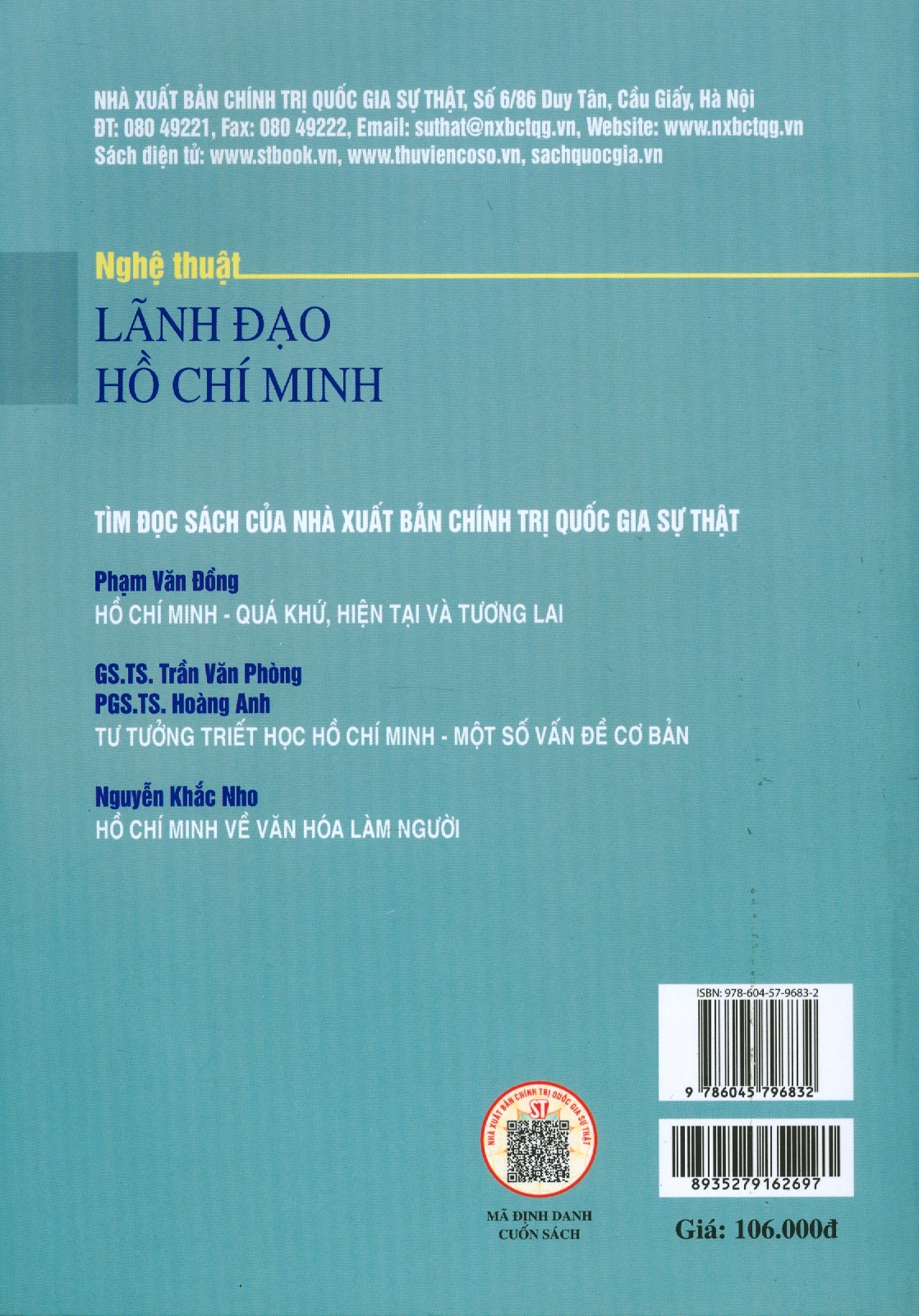 Nghệ thuật lãnh đạo Hồ Chí Minh ( bản in 2024)