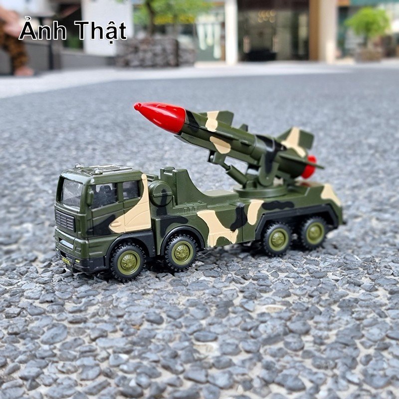 Mô Hình Xe Quân Sự Tên Lửa Phòng Không. Army Rocket Car