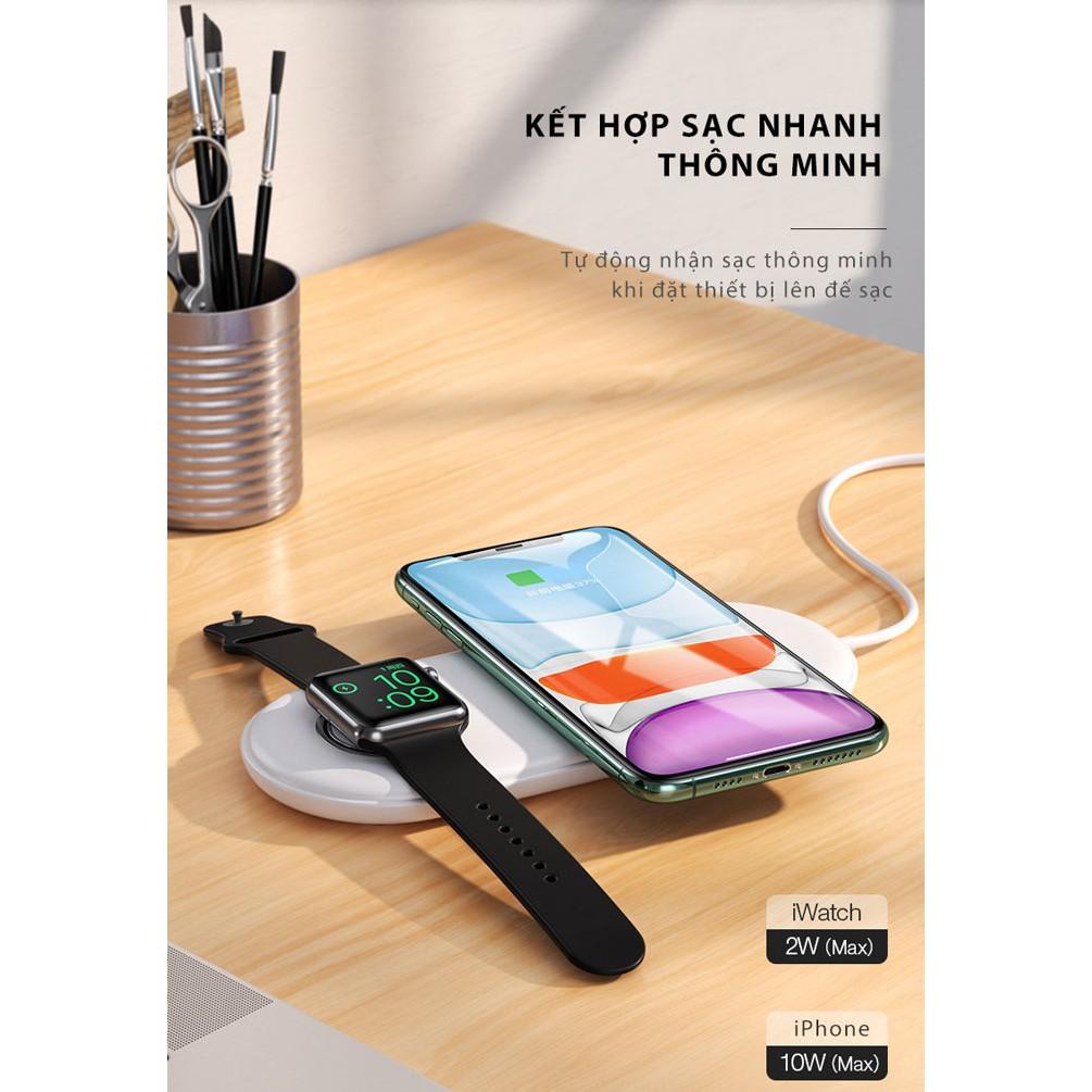 ĐẾ SẠC NHANH 2IN1 CHO IPHONE VÀ APPLE WATCH - USAMS