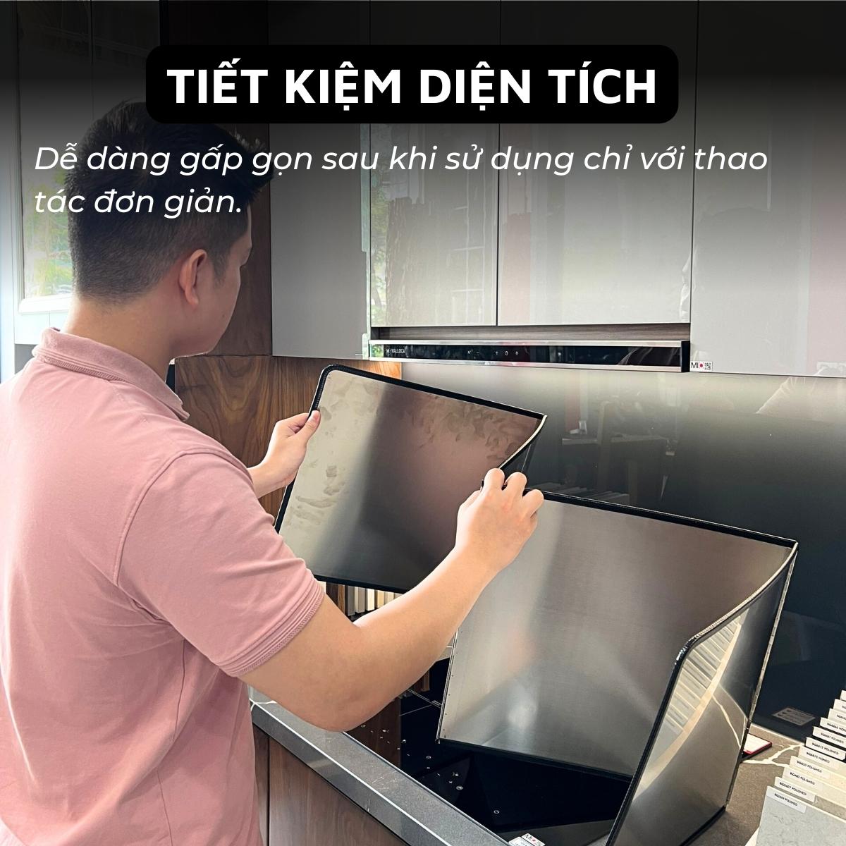 Tấm chắn dầu mỡ, nước bắn trong nhà bếp Dandihome inox 304 cao cấp