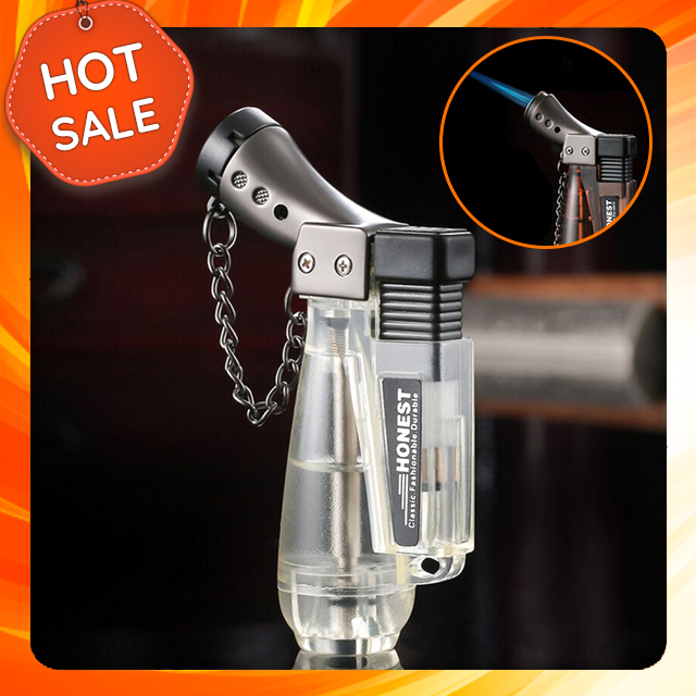 Vỏ Hột Quẹt Bật Lửa Khò 1 Tia Honest BCZ 185 Thiết Kế Nhỏ Gọn Đẹp Độc Lạ Lửa Khò Mạnh Mẽ - Dùng Gas Cao Cấp