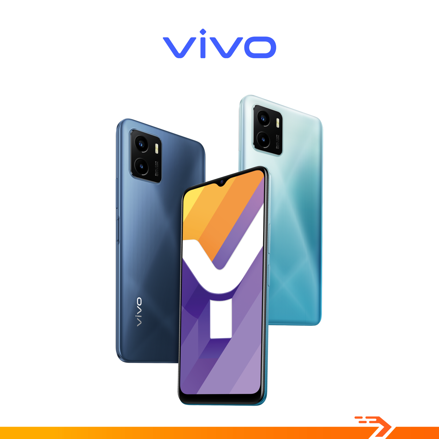 Điện thoại Vivo Y15s (3+32GB) trắng xanh - Hàng Chính Hãng