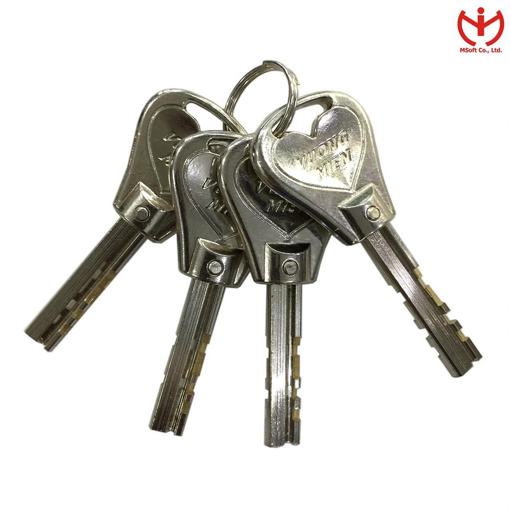 Ổ khóa chụp chống cắt Vương Niệm inox SUS 204 - MSOFT