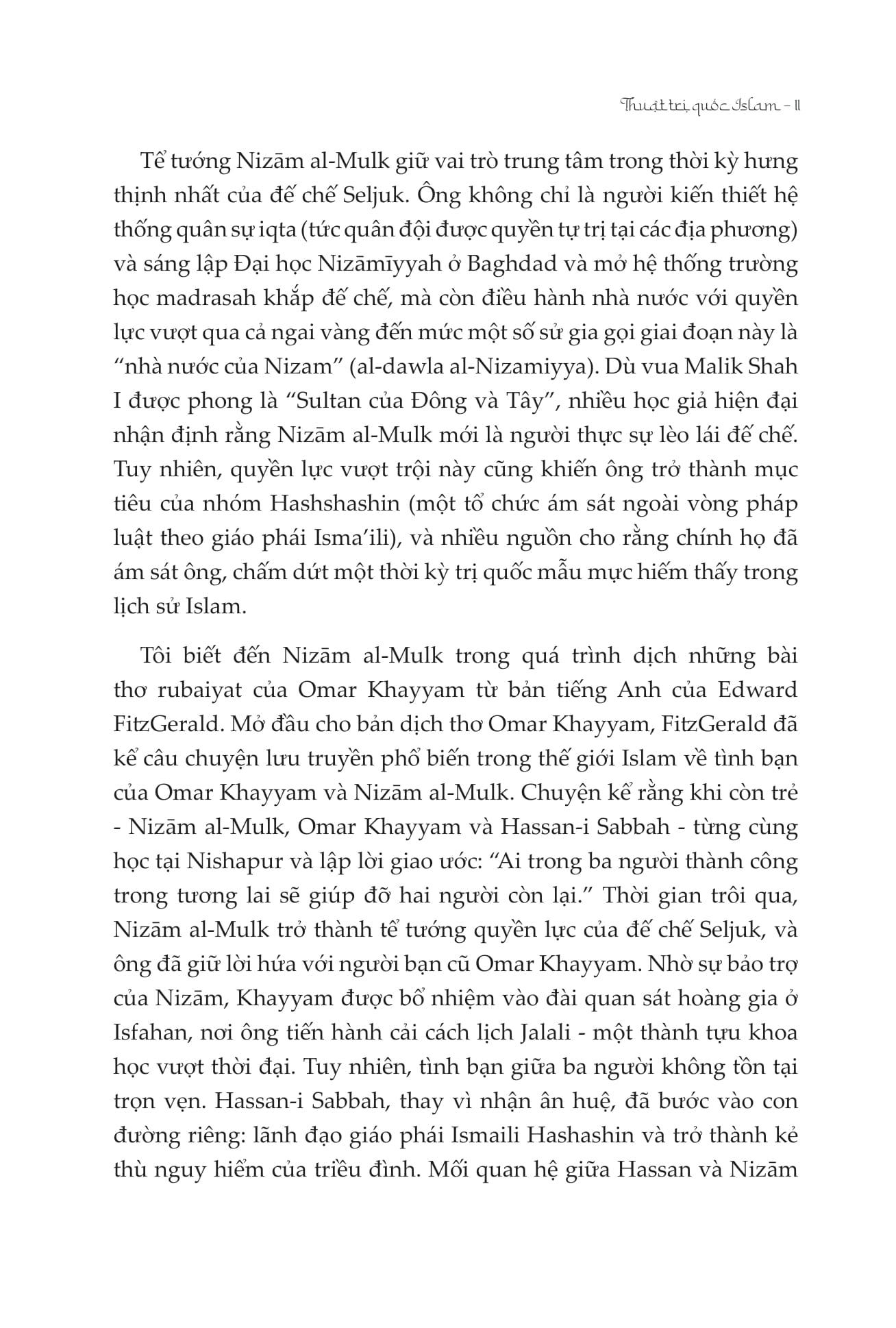 Sách - Thuật Trị Quốc Islam - Siasset Namèh - Bìa Cứng