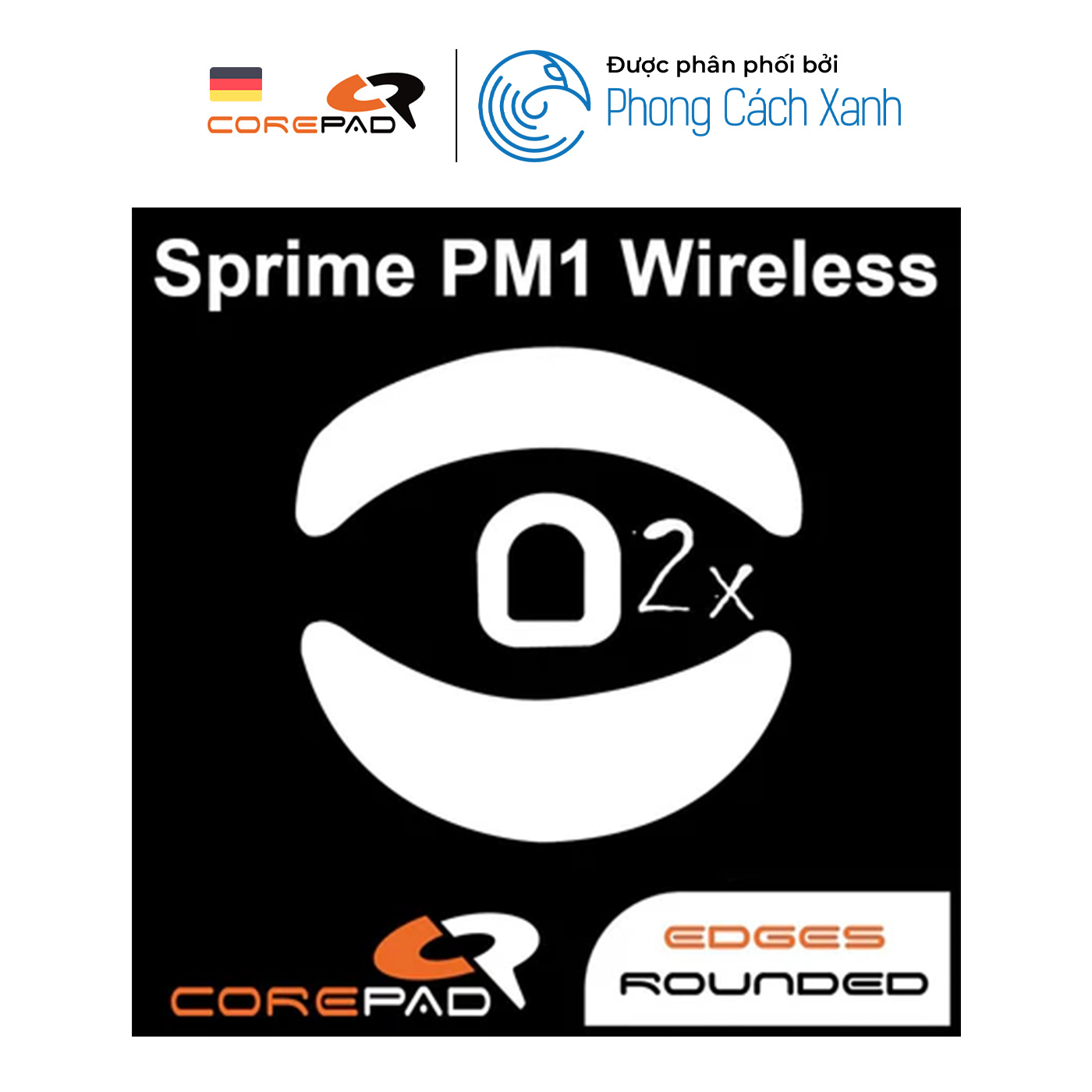 (2 bộ) Feet chuột PTFE Corepad Skatez PRO Sprime PM1 Wireless - Hàng Chính Hãng