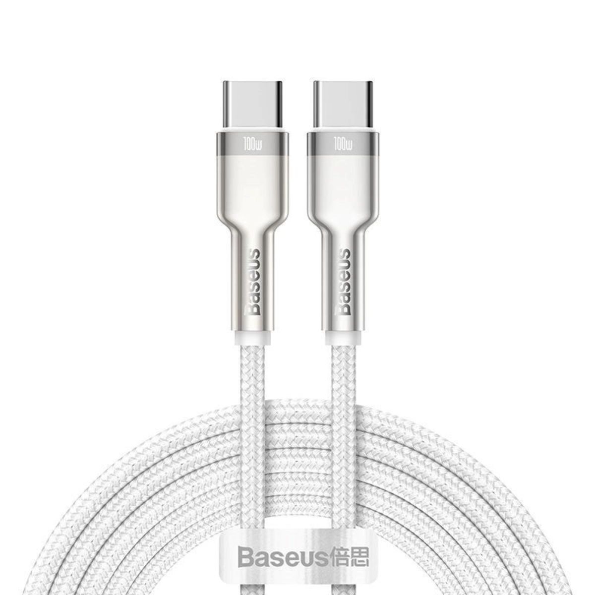 Cáp sạc nhanh Baseus Cafule Metal Series Type C to Type C 100W CATJK (Fast charge &amp; Data Cable)- Hàng chính hãng