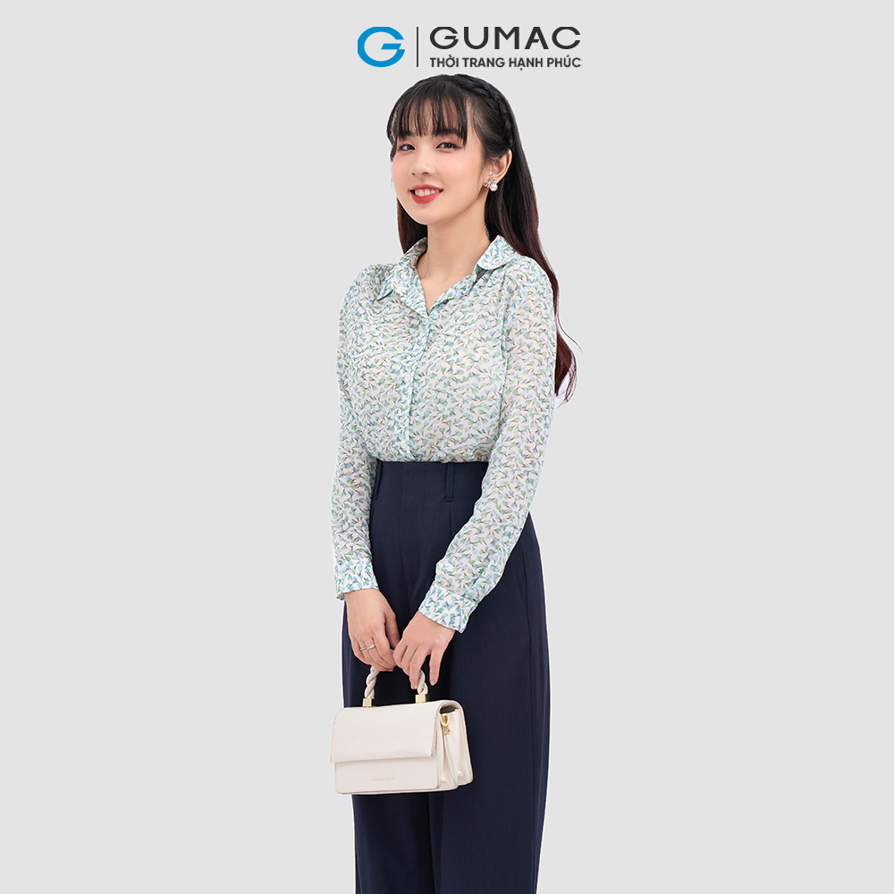 Quần ống suông lưng liền thời trang GUMAC QC11006