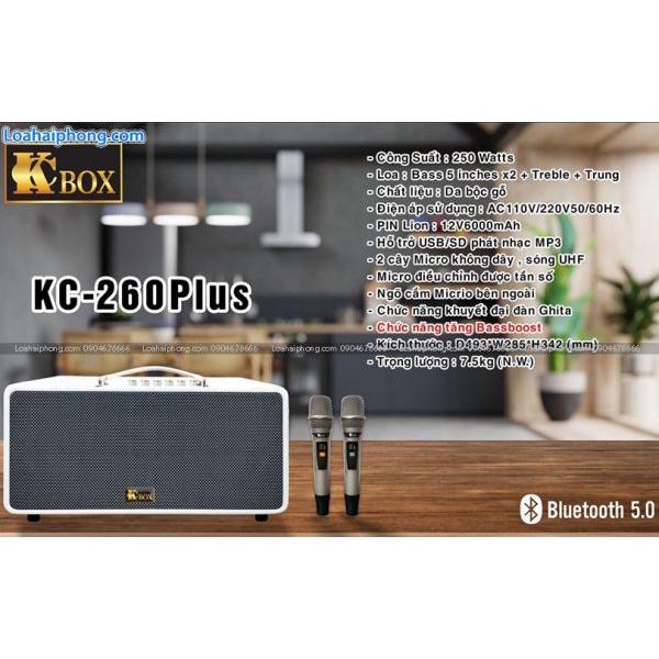 Loa Xách Tay Karaoke Di Động KCBOX KC-260 Plus, Loa KC260 PLUS