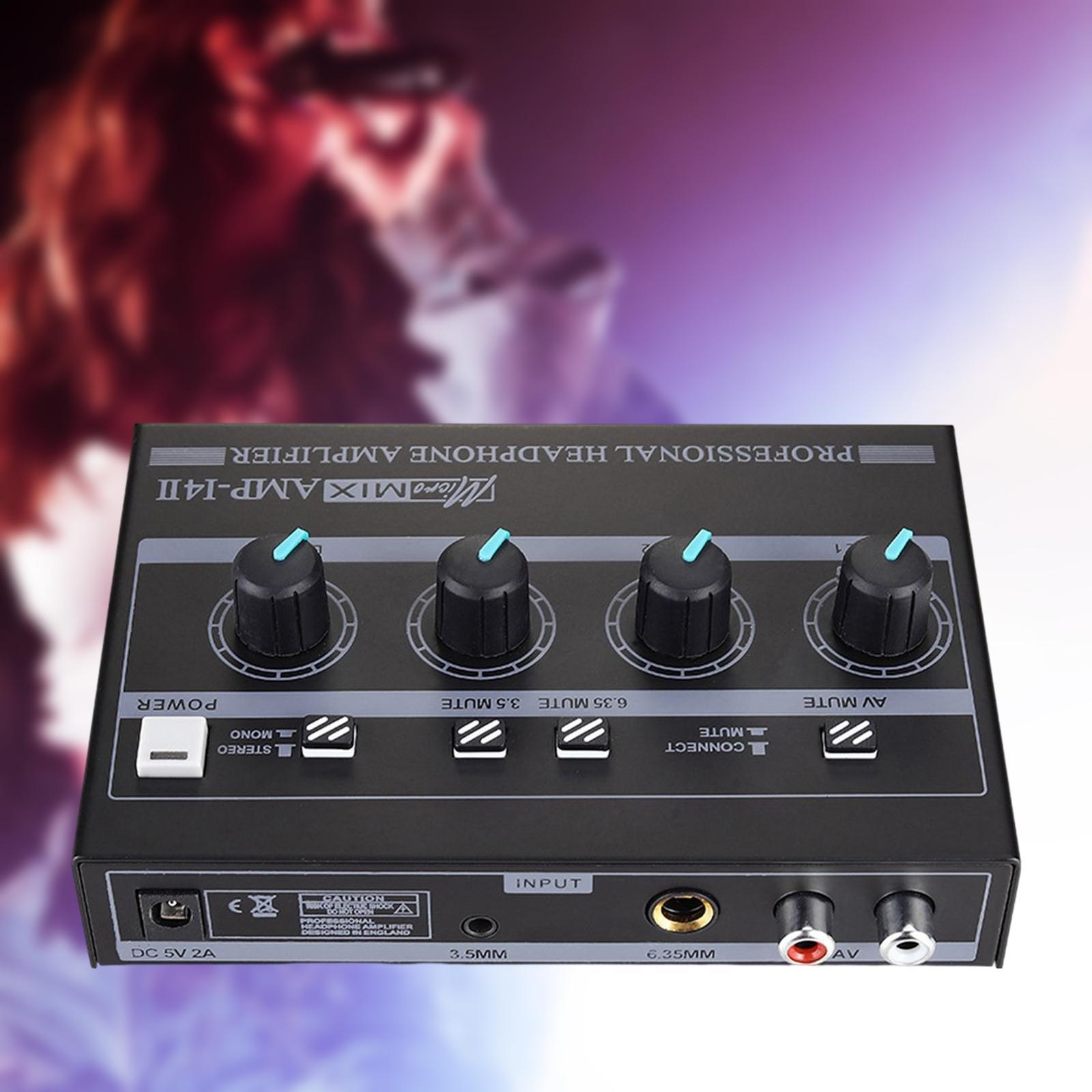 Headphone Amplifier Compact Professional US Adapter Wide Compatibility for Smartphones