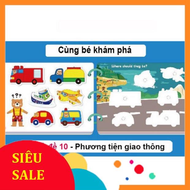 Đồ chơi giáo dục sớm cho bé sách bóc dán Bc53