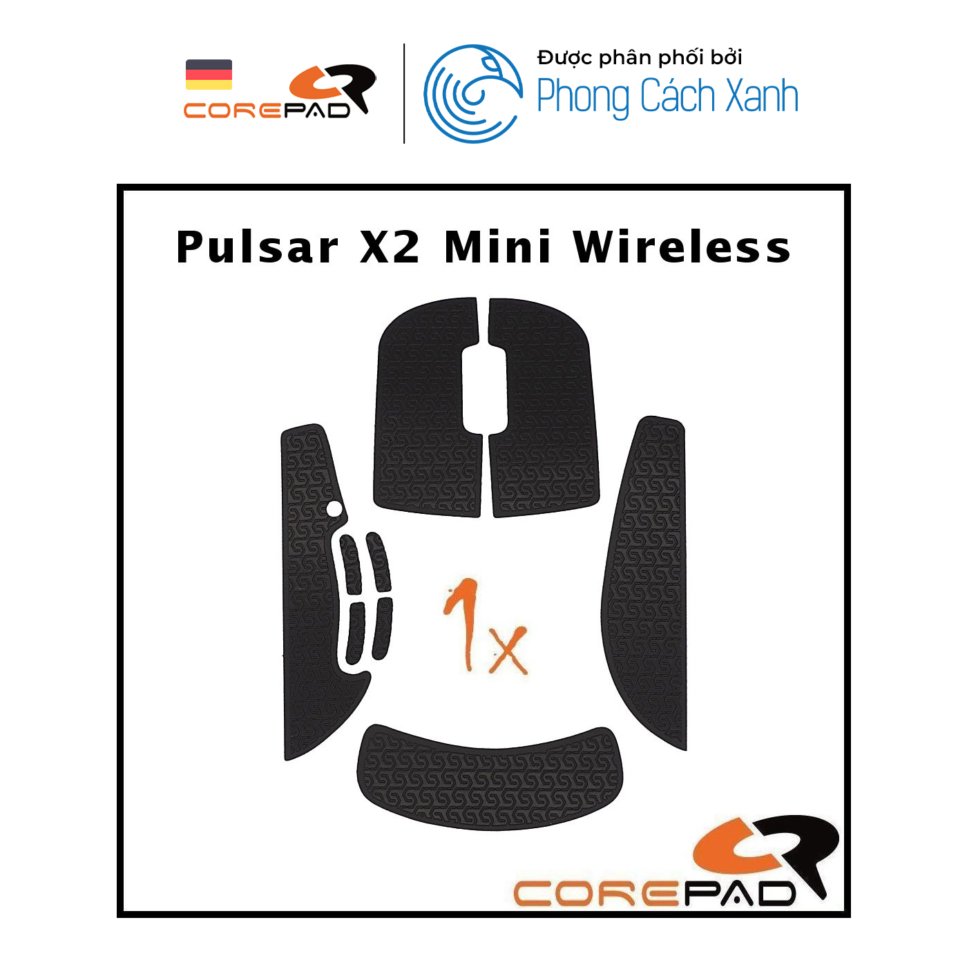Bộ grip tape Corepad Soft Grips - Pulsar X2 Mini Wireless - Hàng Chính Hãng