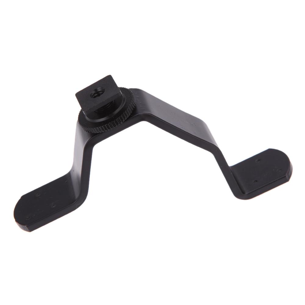 Dual Hot Shoe V Mount Bracket for Video Lights Microphones or Monitors on Cameras and Camcorders