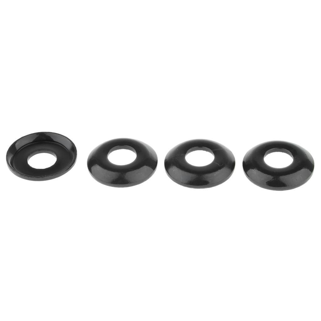 2-4pack Skateboard Truck Rebuild Kit Bushings Washers Pivot Cups Cone Black