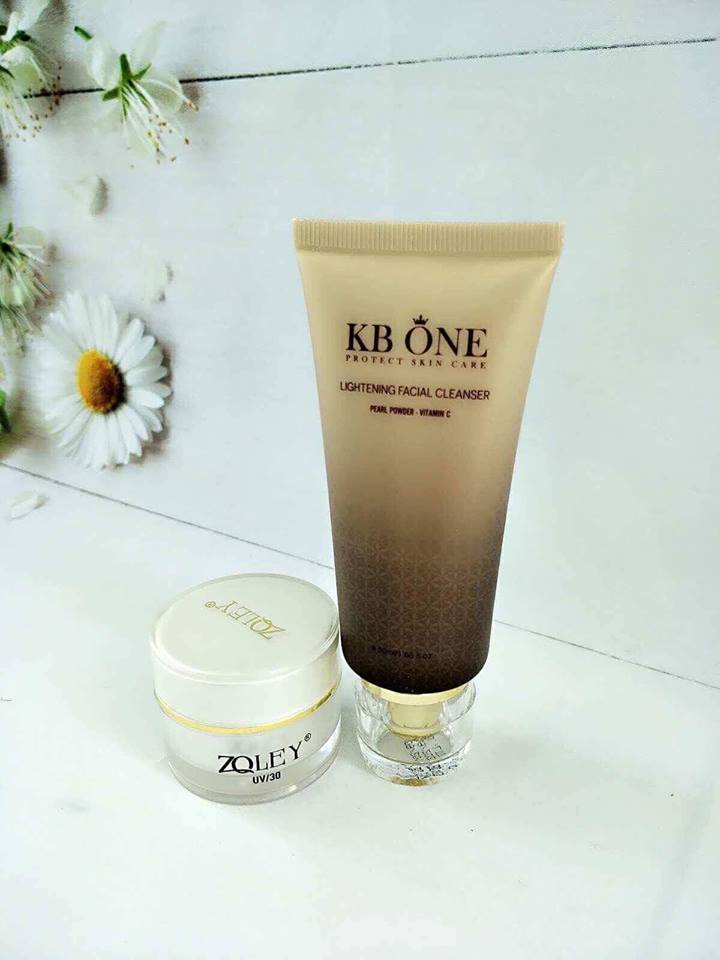 Combo Kem Trắng da se khít lỗ chân lông Zoley (10g) & Sữa rửa mặt sáng da Kbone (50ml)