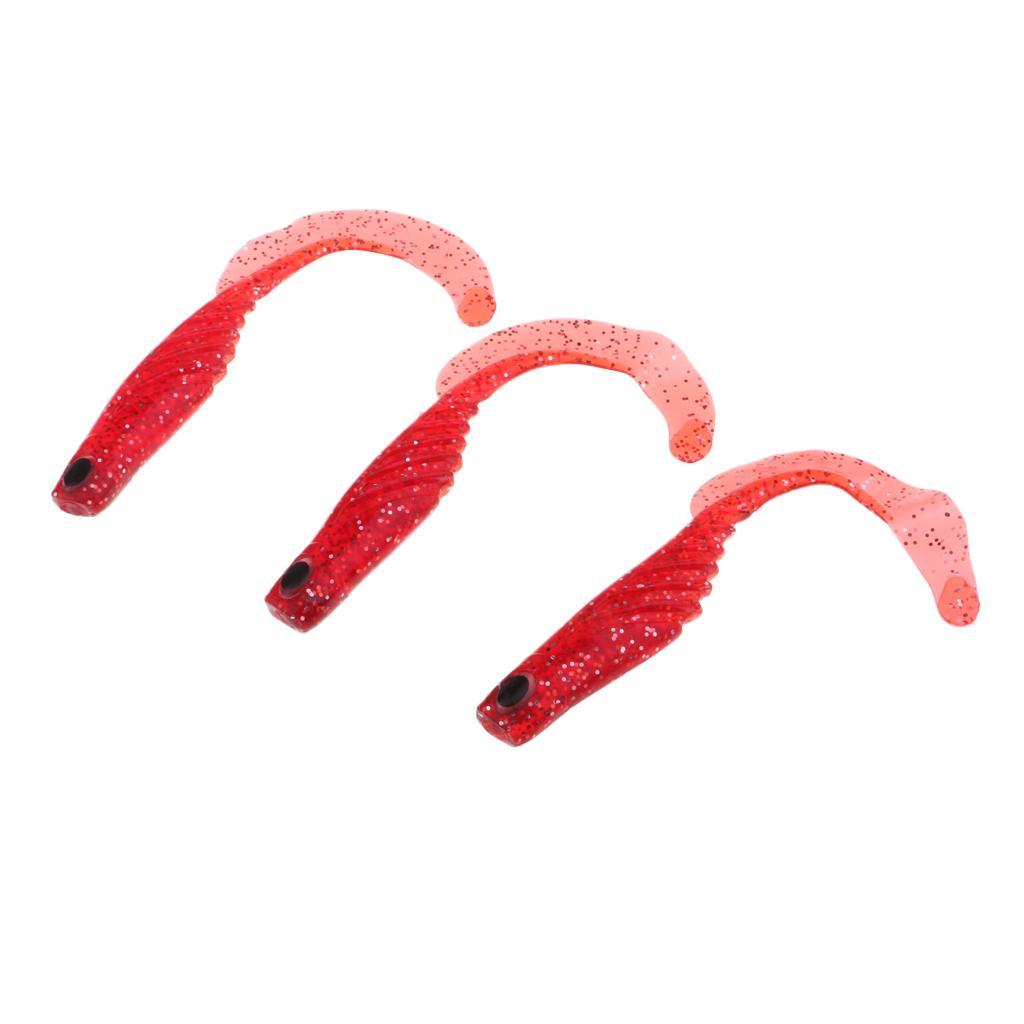 3pcs Soft Fishing Lure Baits Fishing Lure Simulation Bait Fish Made of durable Silica gel Easy to use