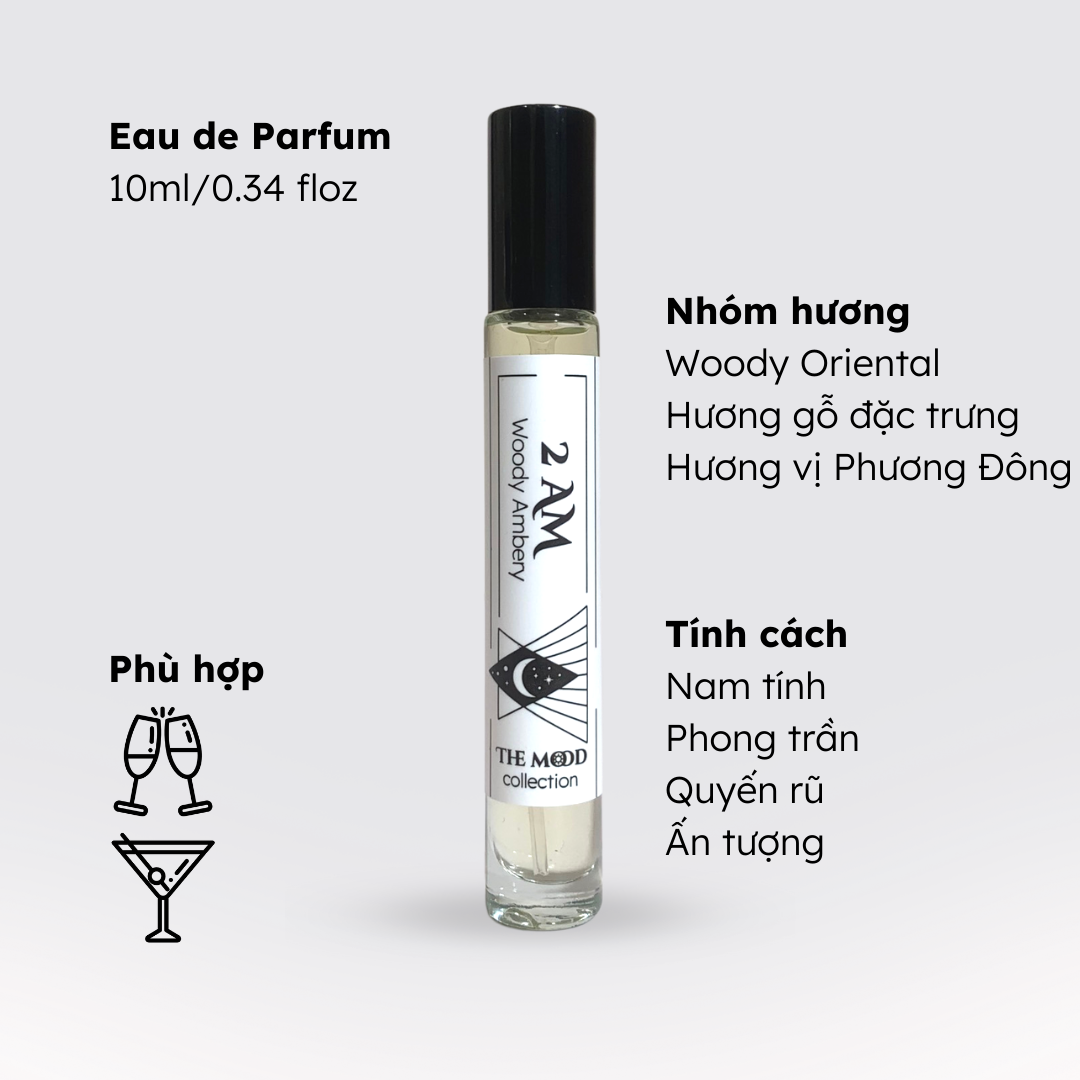Nước hoa unisex phong trần, quyến rũ, ấn tượng No.22 (2AM) Morra - dạng xịt