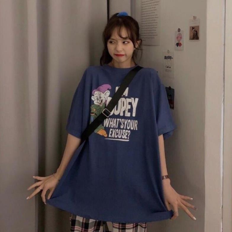 Áo thun nữ form rộng tay lỡ, phông dáng rộng unisex, ulzzang, có áo size nhỏ, vải cotton