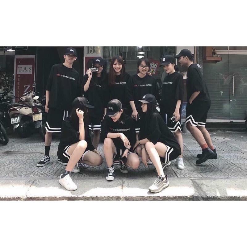 Quần short V unisex line sọc về hàng