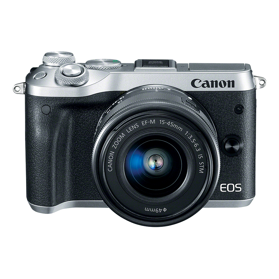 Máy Ảnh Canon EOS M6 Kit 15-45mm (Bạc) - Hàng Chính Hãng (Tặng Kèm Thẻ Nhớ Và Túi Đựng Máy Ảnh)