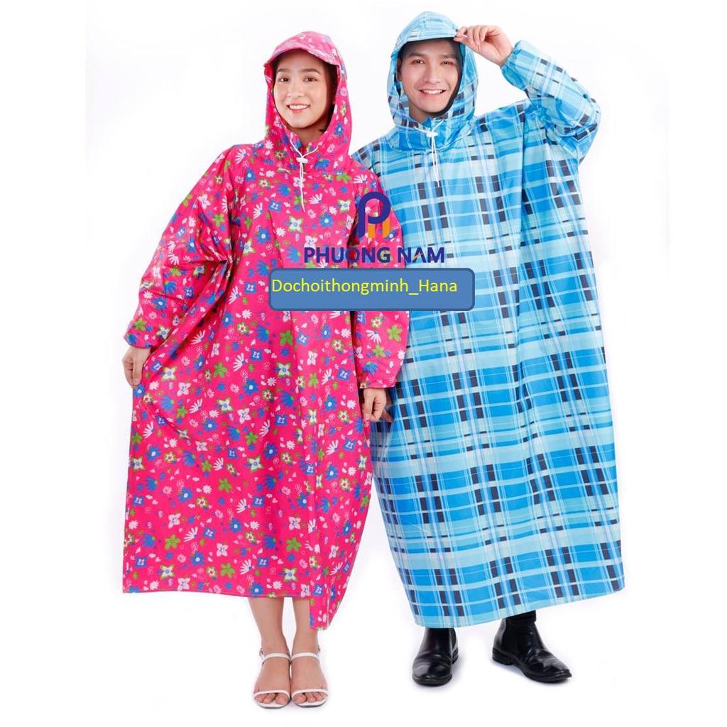 Áo Mưa Vải Dù HÀNG TỐT Áo mưa người lớn,Dạng bit không xẻ tà,Vải dù siêu bền,họa tiết đẹp.