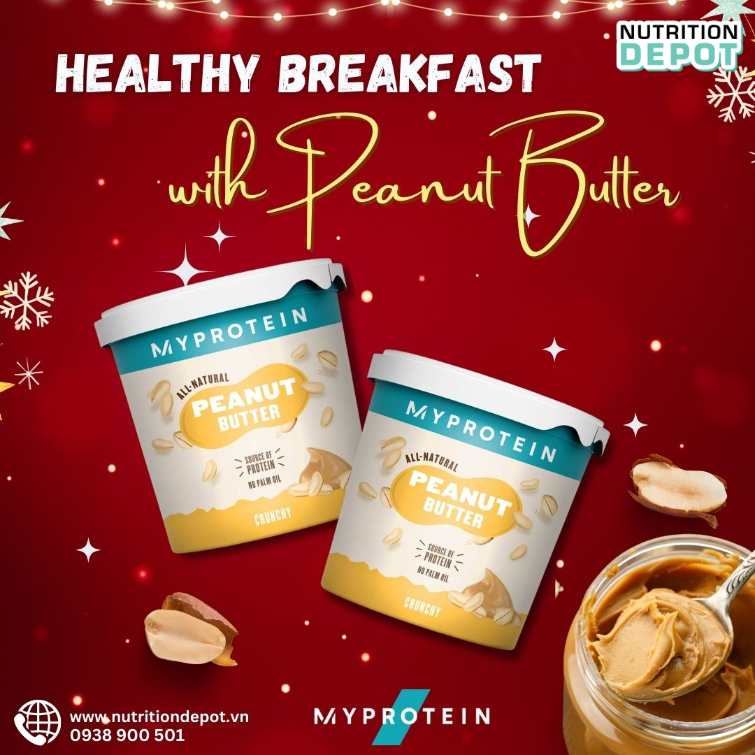 Bơ đậu phộng All Natural Peanut Butter Myprotein (hộp 1kg) - Tăng cường sức khỏe tim mạch - Nutrition Depot Vietnam