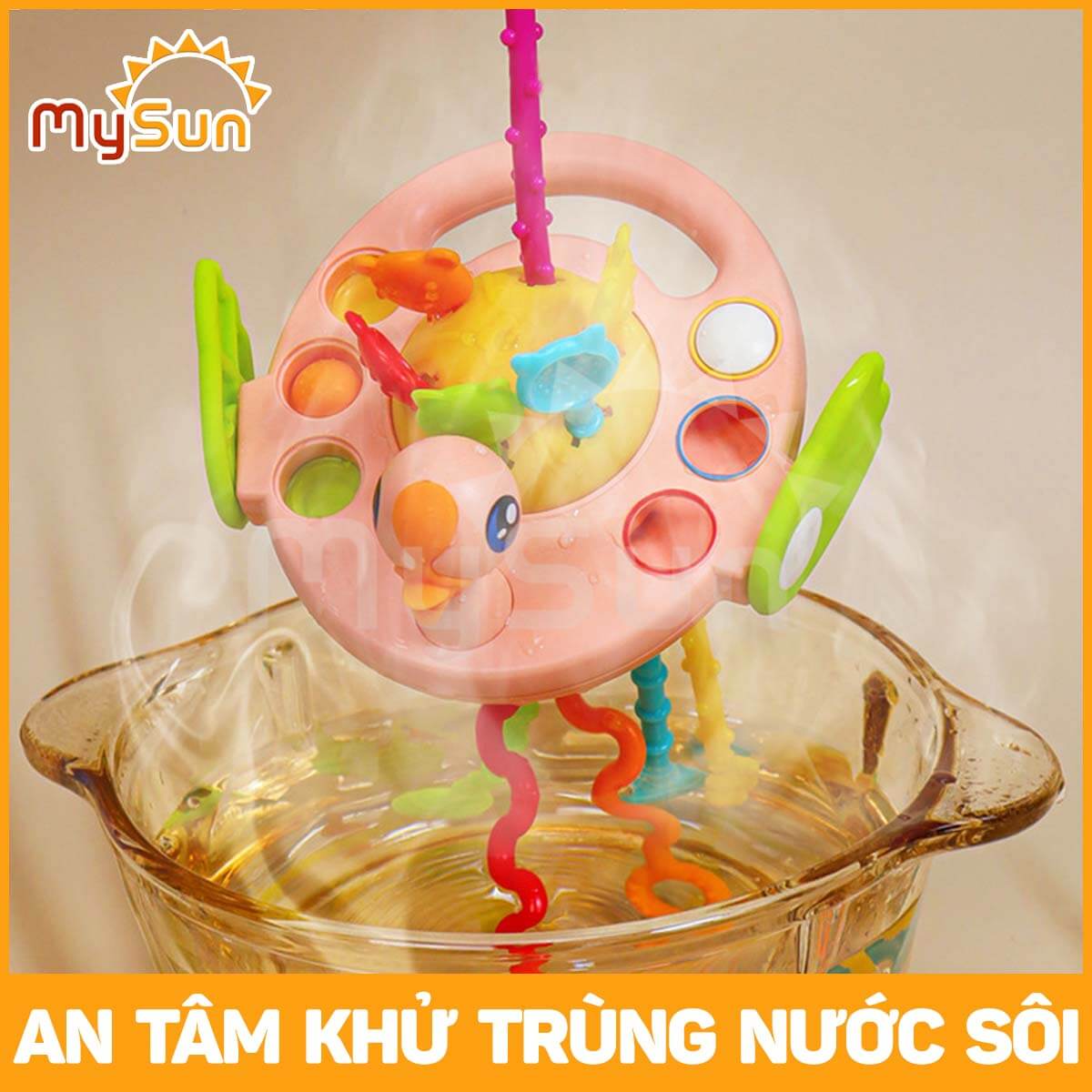 Đồ chơi trẻ bé sơ sinh 1 2 3 4 5 6 tháng tuổi thông minh cầm nắm phát triển tư duy trí não MySun